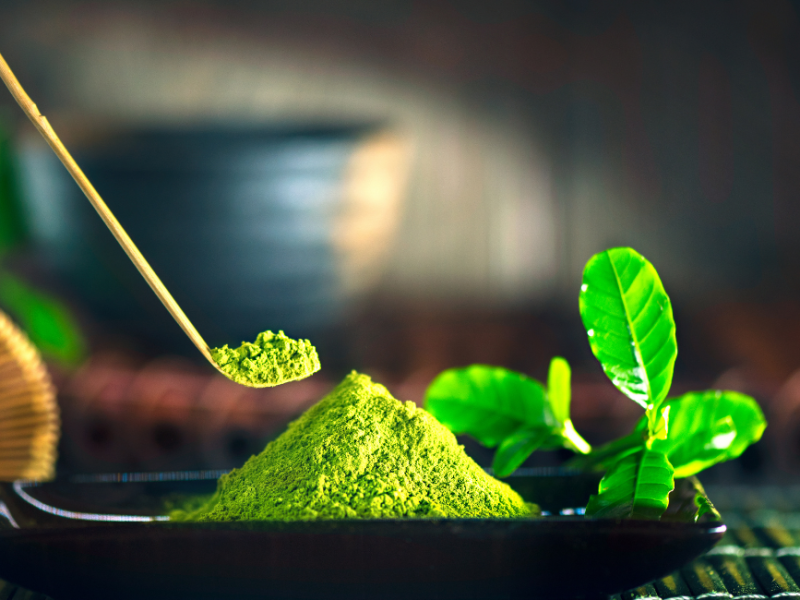 Verrines Matcha / citron / pavot, façon&nbsp;cheesecake